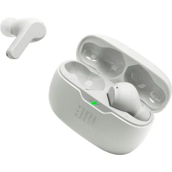JBL Vibe Beam Wireless Earbuds Bluetooth 5.2 Deep Bass Waterproof White